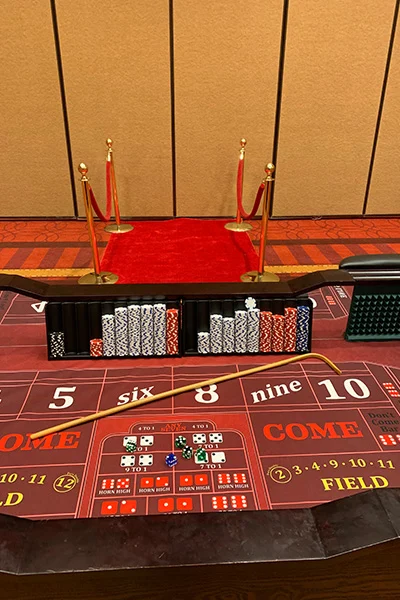 casino party Nashville craps and stanchions
