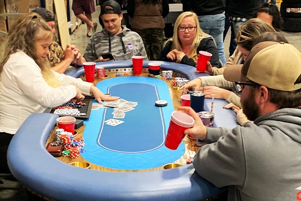 casino party Nashville poker table at event