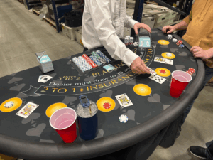bm4k67qp blackjack table setup for events